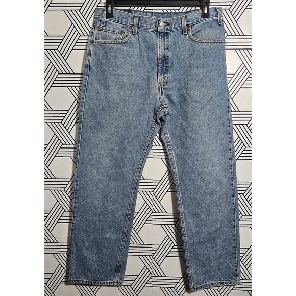 Vintage Mens Levis 505 Regular Fit Straight Leg Size 36 - Picture 1 of 7